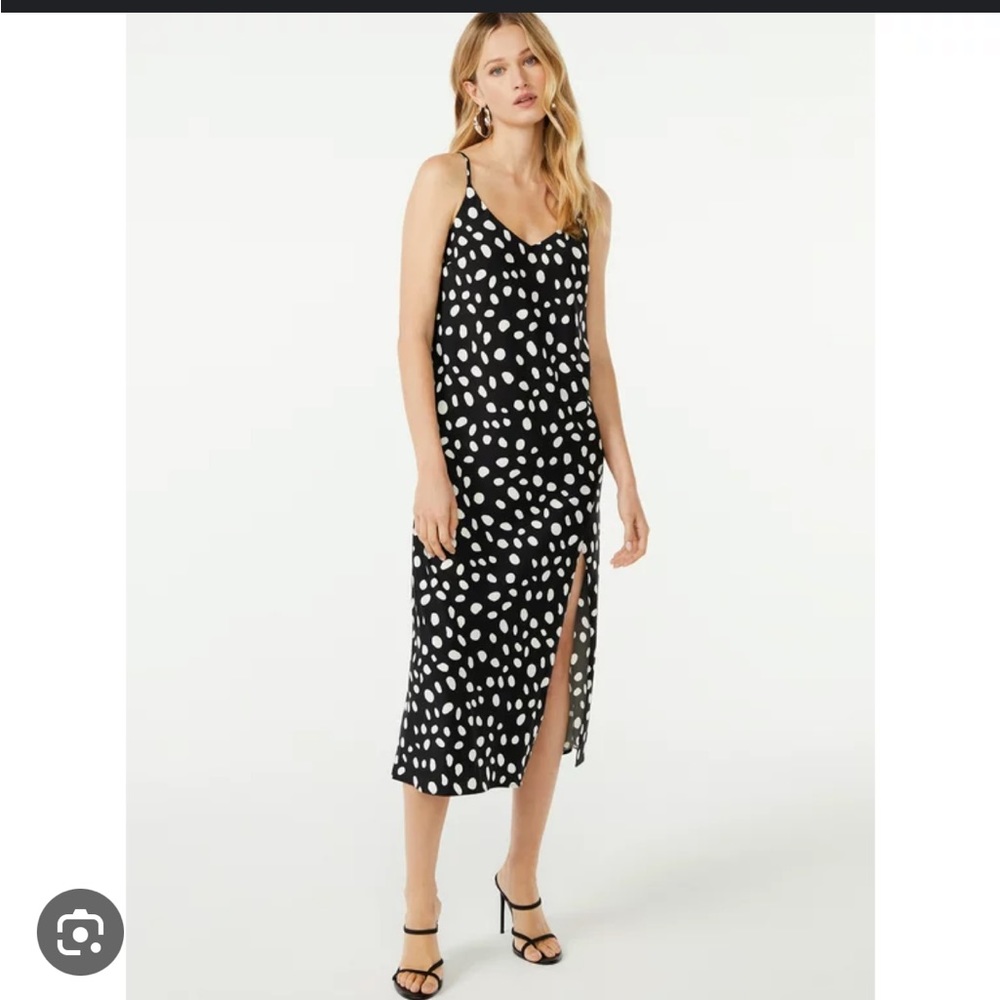 Scoop NYC Polka Dot Dress